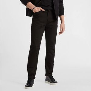 express Athletic Tapered Slim Black Rinse Hyper Stretch Jeans NWOT 33x32